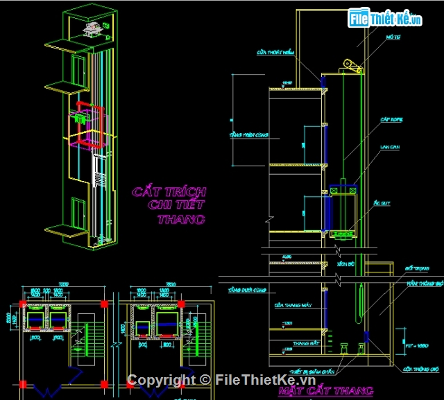 thư viện cad,Thang máy,cầu thang